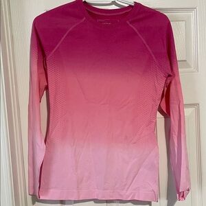 FIGS F’ING PINK Ombre Long Sleeve Top UNDERSCRUB TOP